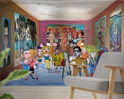 Example of the artwork in a room