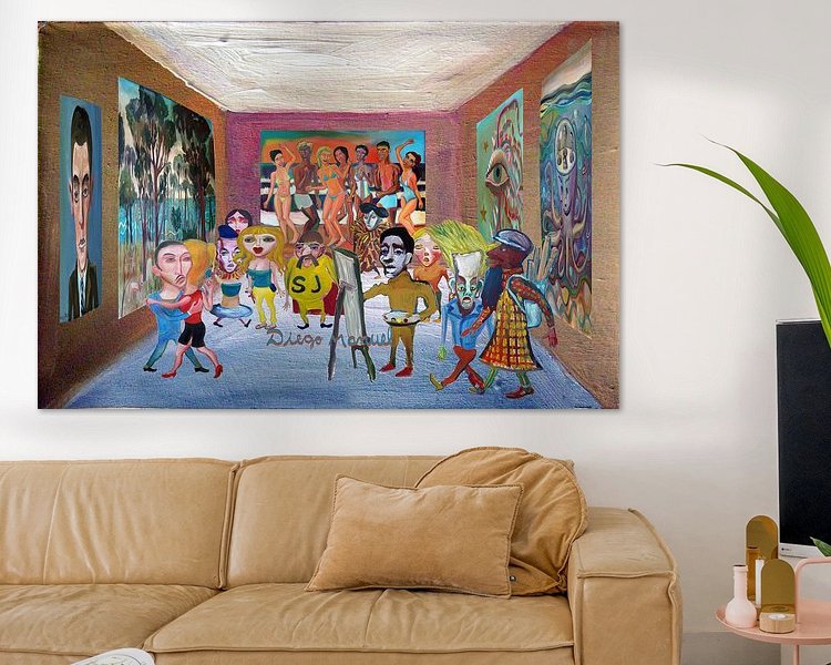 Example of the artwork in a room