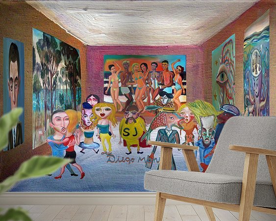 Example of the artwork in a room