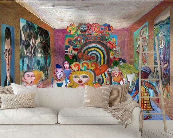 Example of the artwork in a room