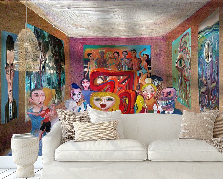 Example of the artwork in a room