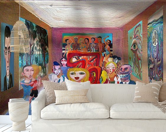 Example of the artwork in a room