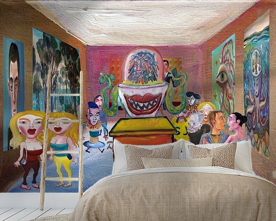 Example of the artwork in a room