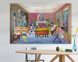 Example of the artwork in a room