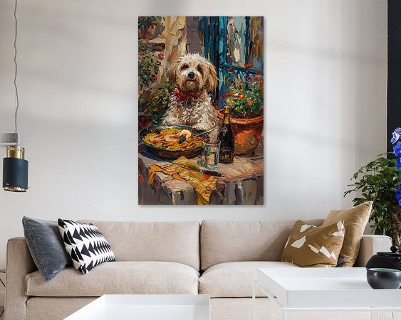 Example of the artwork in a room