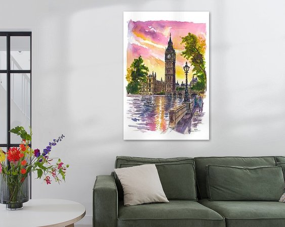 Example of the artwork in a room