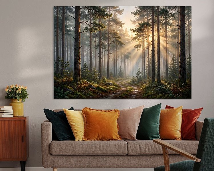 Example of the artwork in a room