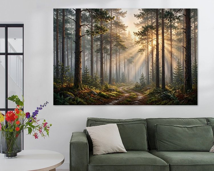 Example of the artwork in a room