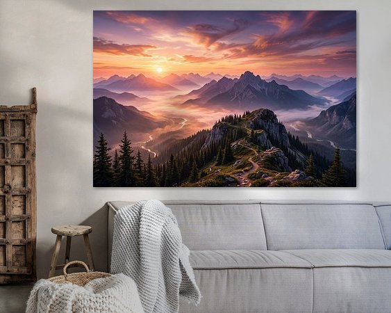 Example of the artwork in a room