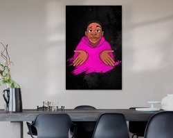 Example of the artwork in a room