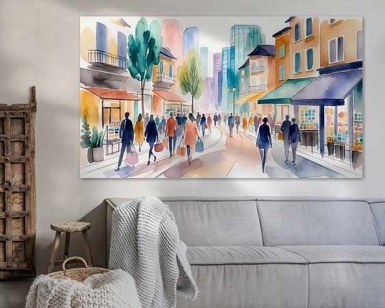 Example of the artwork in a room