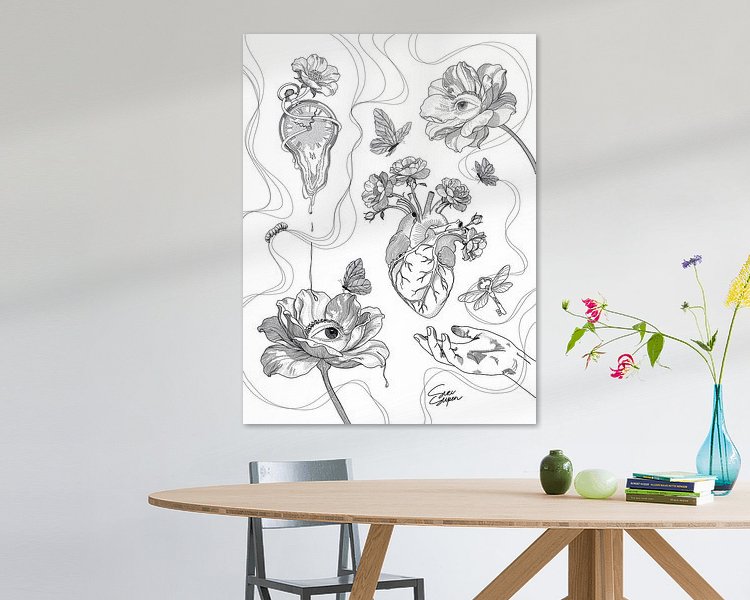 Example of the artwork in a room