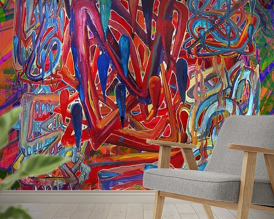 Example of the artwork in a room