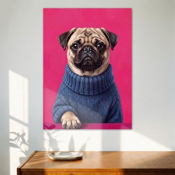 Paws & Pullovers - the Pug von Marja van den Hurk
