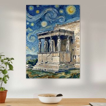 Caryatids Under a Starry Sky by HUGO