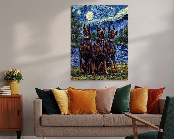 Example of the artwork in a room