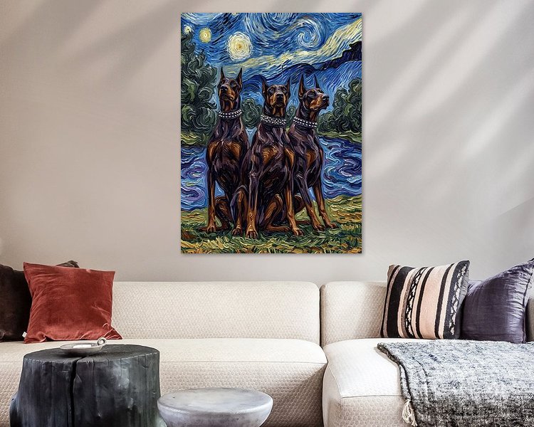 Example of the artwork in a room