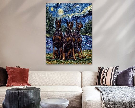 Example of the artwork in a room