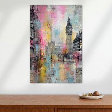Das verträumte London – eine ikonische Stadt voller Atmosphäre von BowiScapes – Kunst und urbane Wandgestaltung