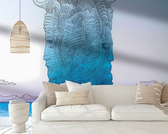 Example of the artwork in a room