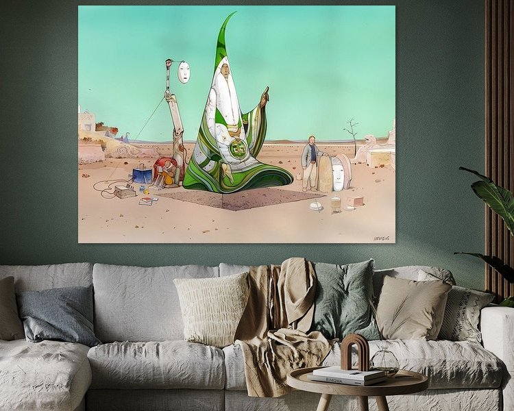 Example of the artwork in a room