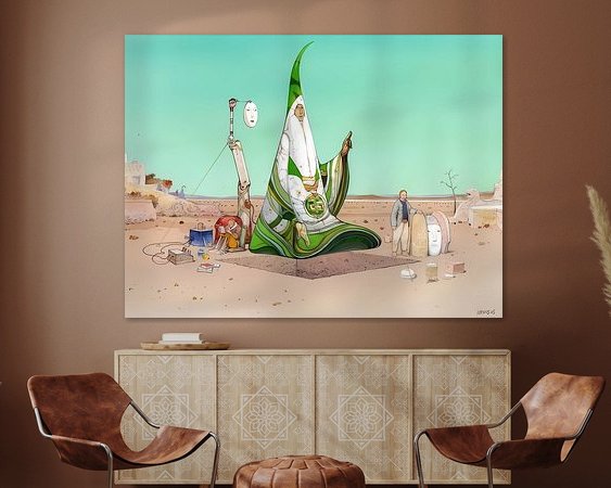 Example of the artwork in a room