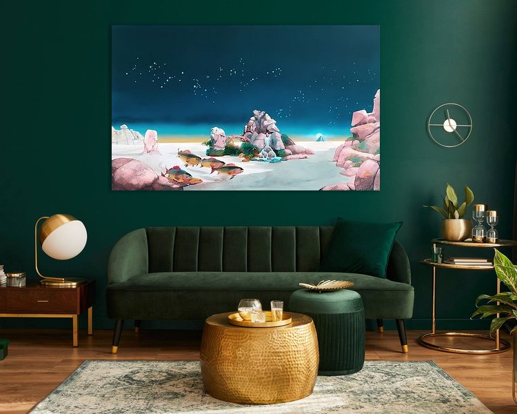 Example of the artwork in a room