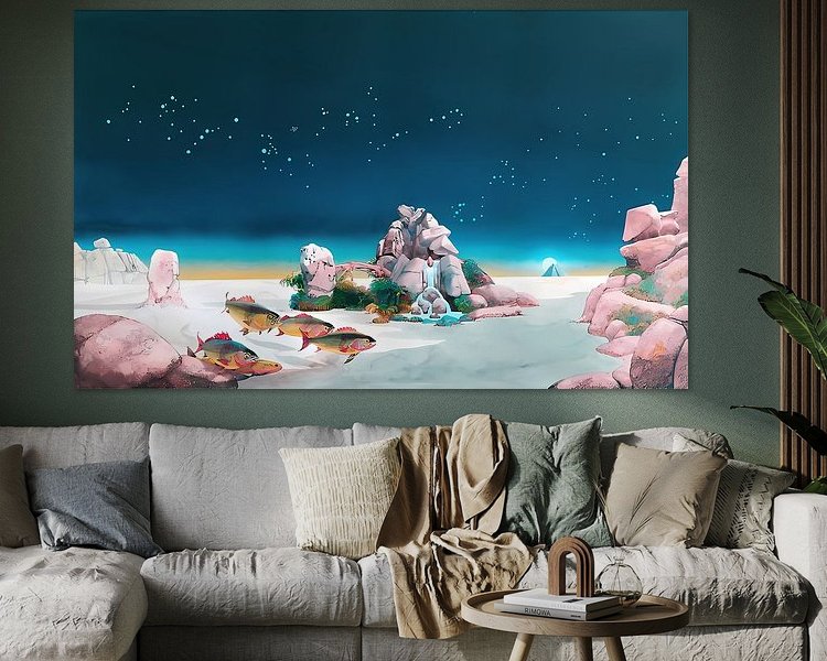 Example of the artwork in a room