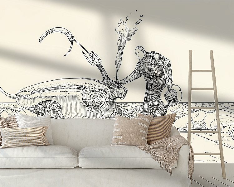 Example of the artwork in a room