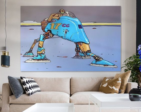 Example of the artwork in a room