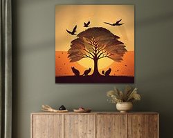 Example of the artwork in a room
