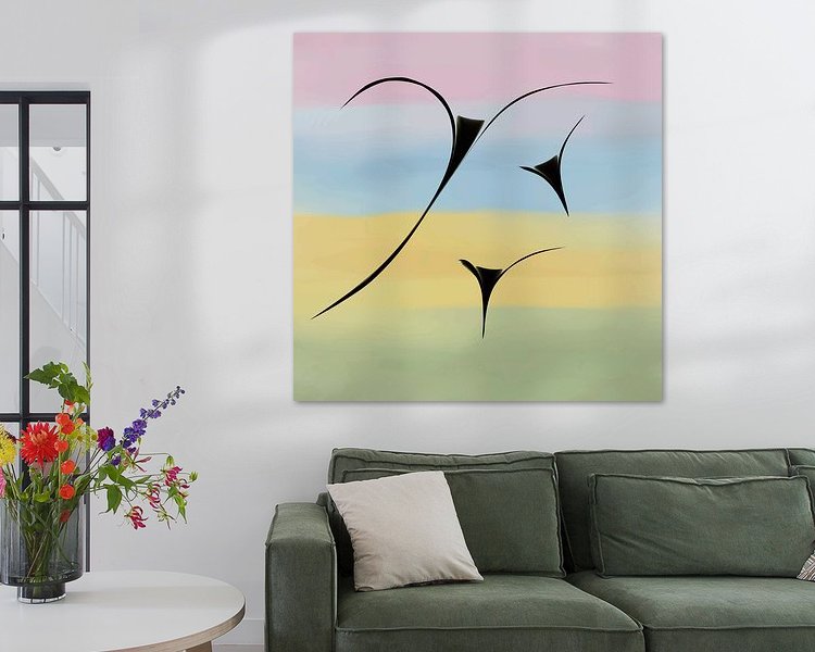 Example of the artwork in a room