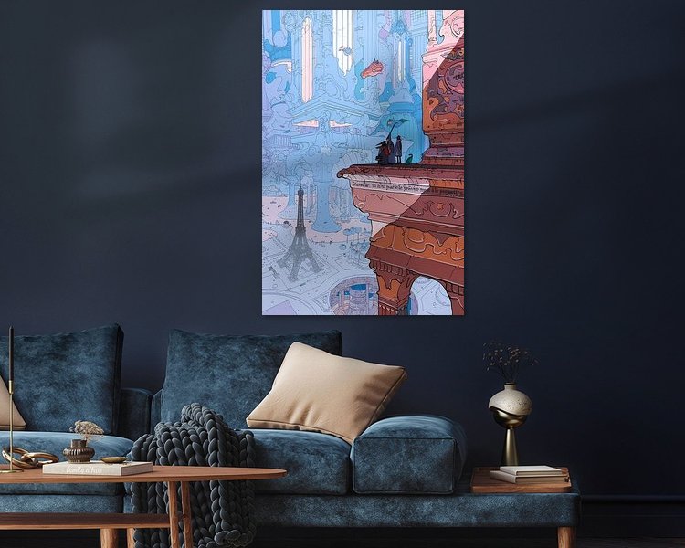 Example of the artwork in a room