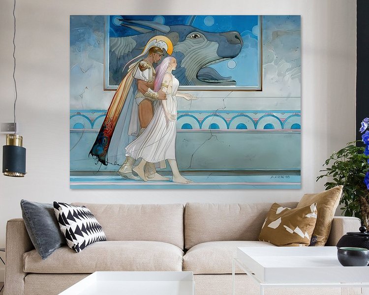Example of the artwork in a room