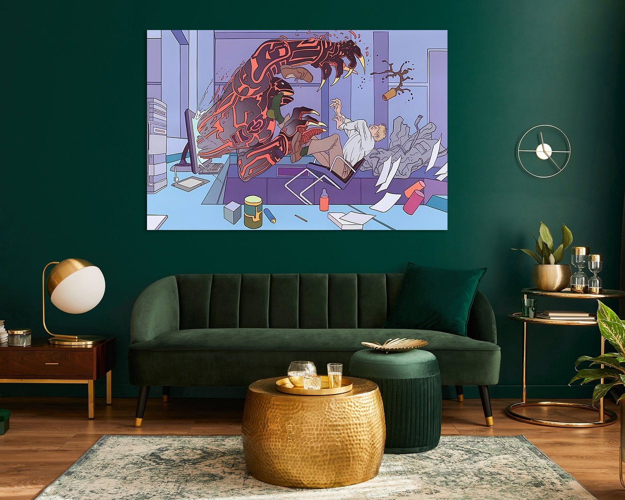 Example of the artwork in a room
