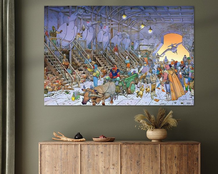 Example of the artwork in a room