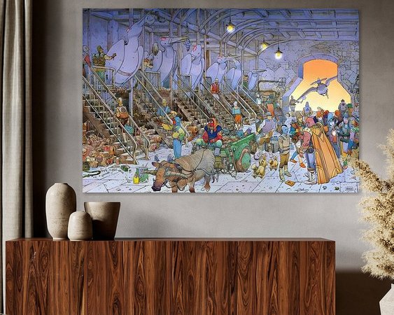 Example of the artwork in a room