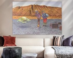 Example of the artwork in a room