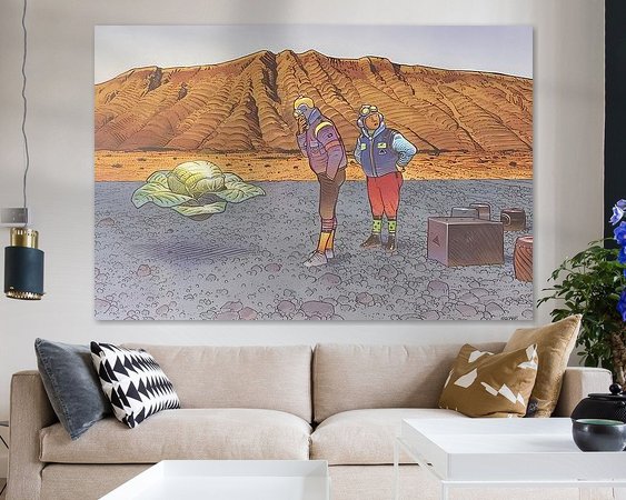 Example of the artwork in a room