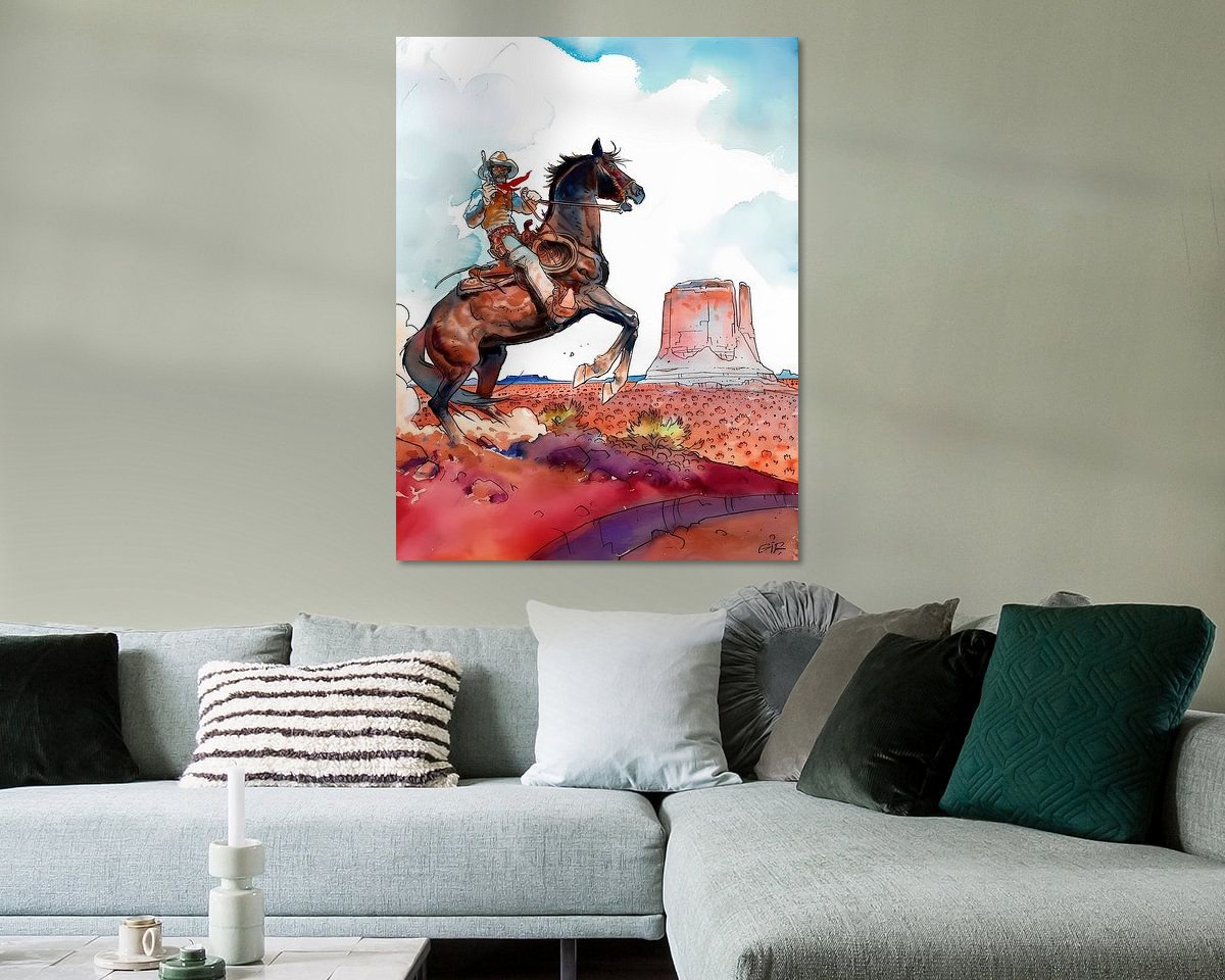 Example of the artwork in a room