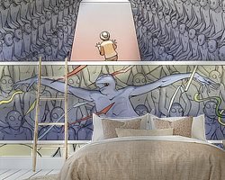 Example of the artwork in a room