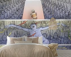 Example of the artwork in a room