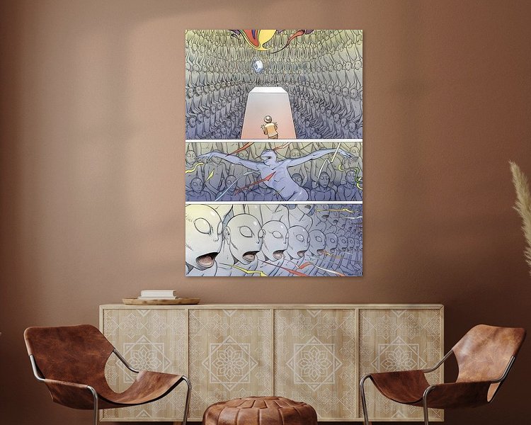Example of the artwork in a room