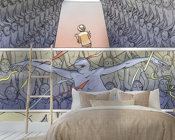 Example of the artwork in a room
