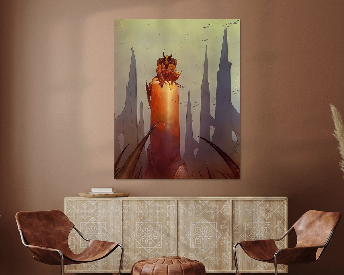 Example of the artwork in a room
