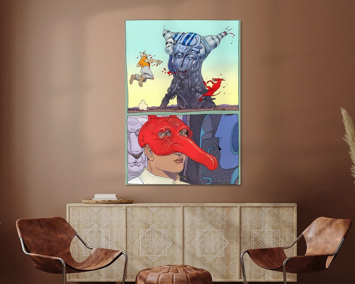 Example of the artwork in a room