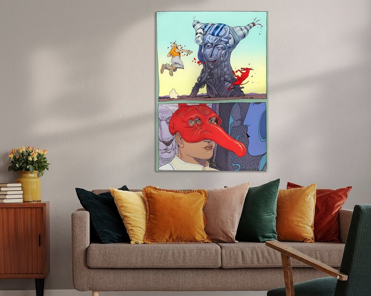 Example of the artwork in a room