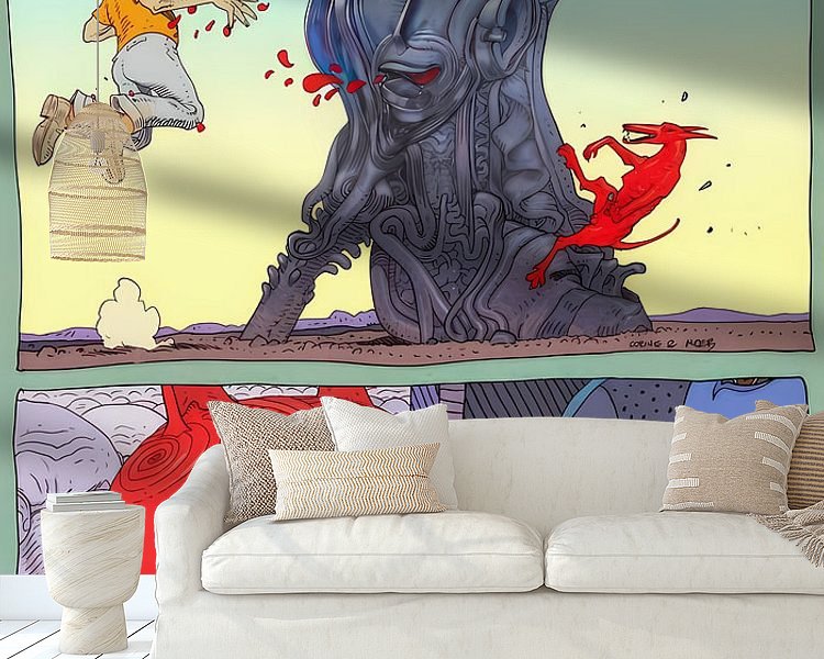 Example of the artwork in a room