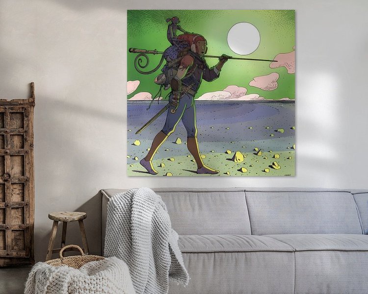 Example of the artwork in a room