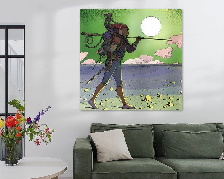 Example of the artwork in a room